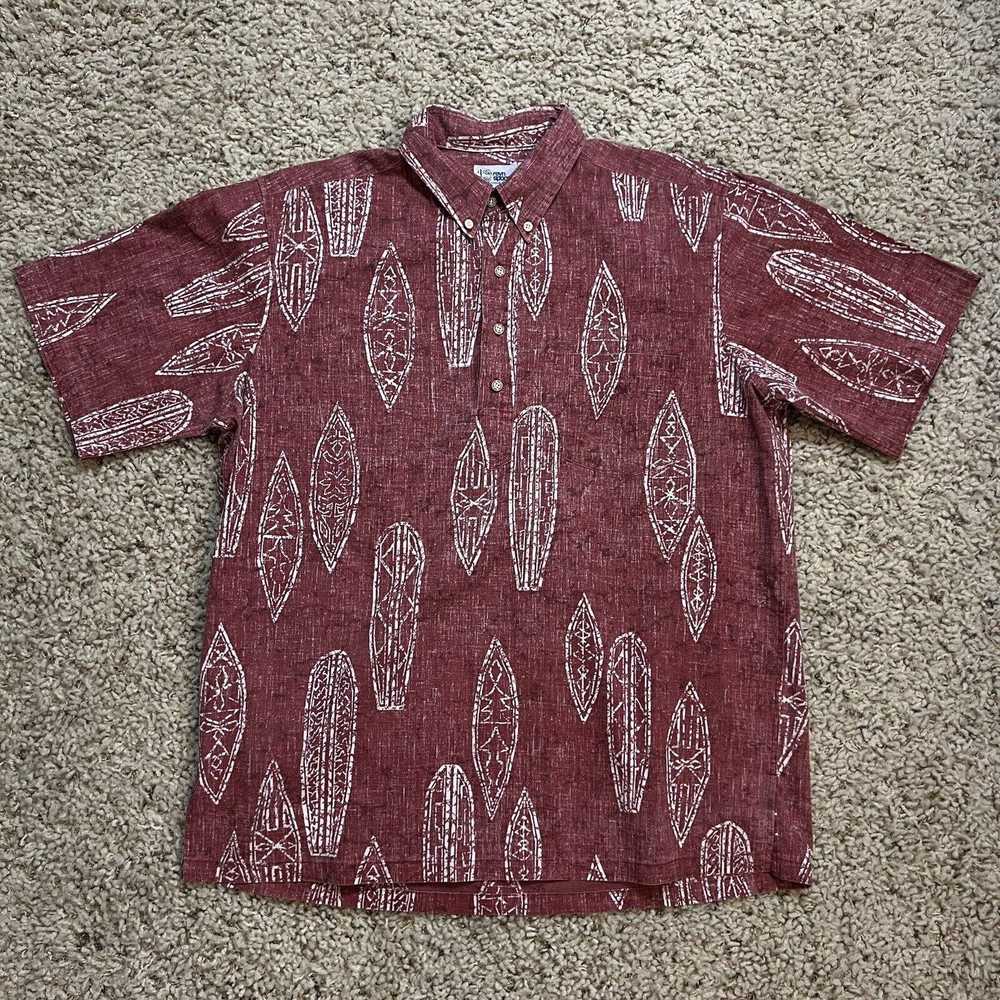Reyn Spooner Reyn Spooner Hawaiian Shirt Large Me… - image 1