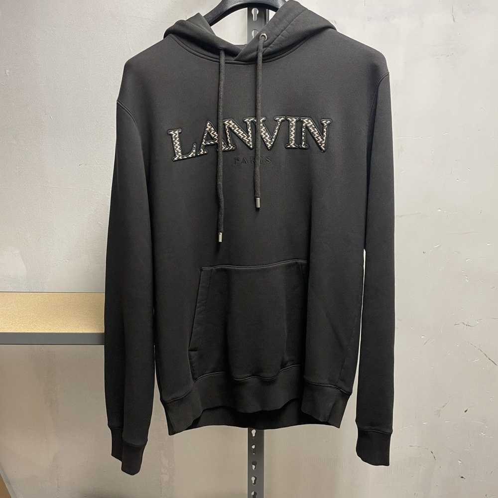 Lanvin Lanvin Curb Embroidered Logo Hoodie Size XL - image 1