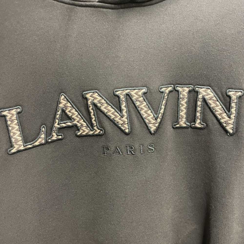 Lanvin Lanvin Curb Embroidered Logo Hoodie Size XL - image 2