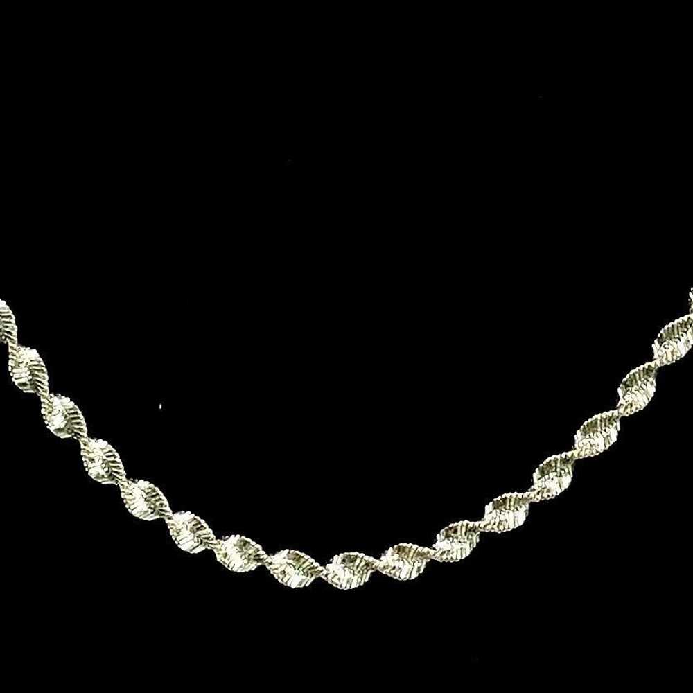 Sterling Silver AOC Stunning 22” Twisted Sterling… - image 8
