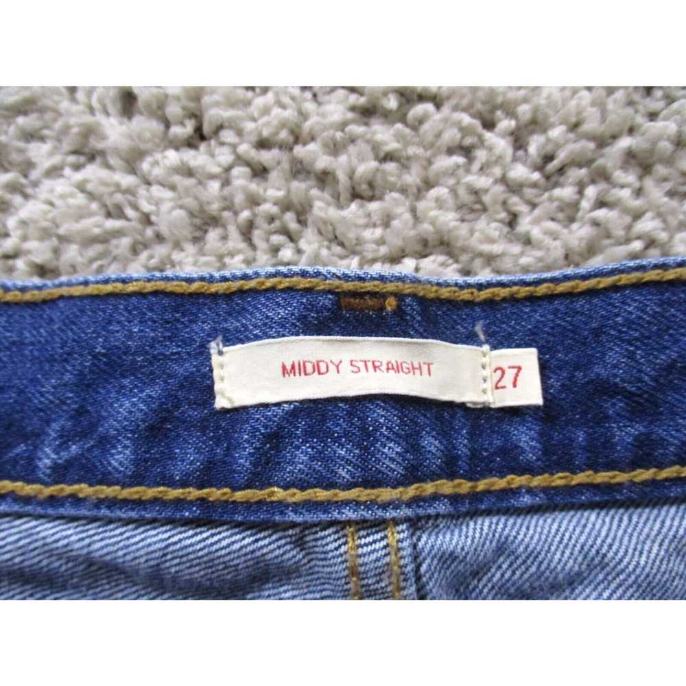 Levi's Levis Jeans Womens 27 Blue Middy Straight … - image 2