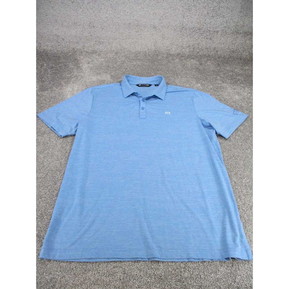 Vintage Travis Mathew Polo Shirt Mens Xl Blue Cas… - image 1