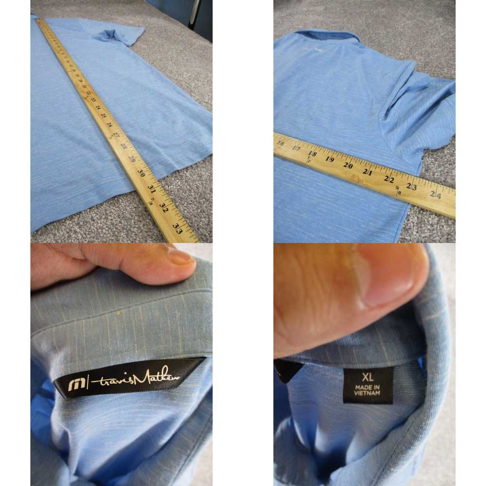 Vintage Travis Mathew Polo Shirt Mens Xl Blue Cas… - image 4