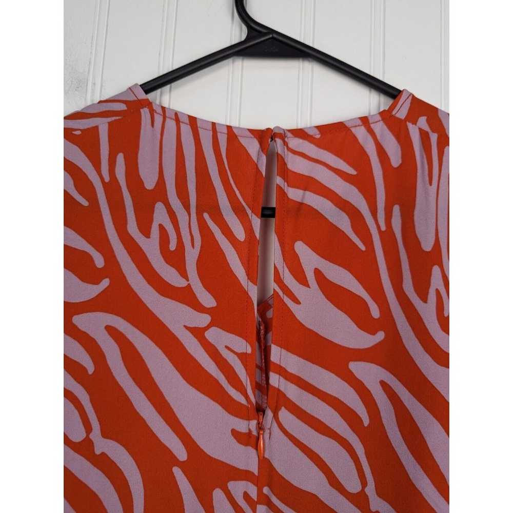 CAbi Women's SAUNTER Dress Orange & Lavender Zebr… - image 10