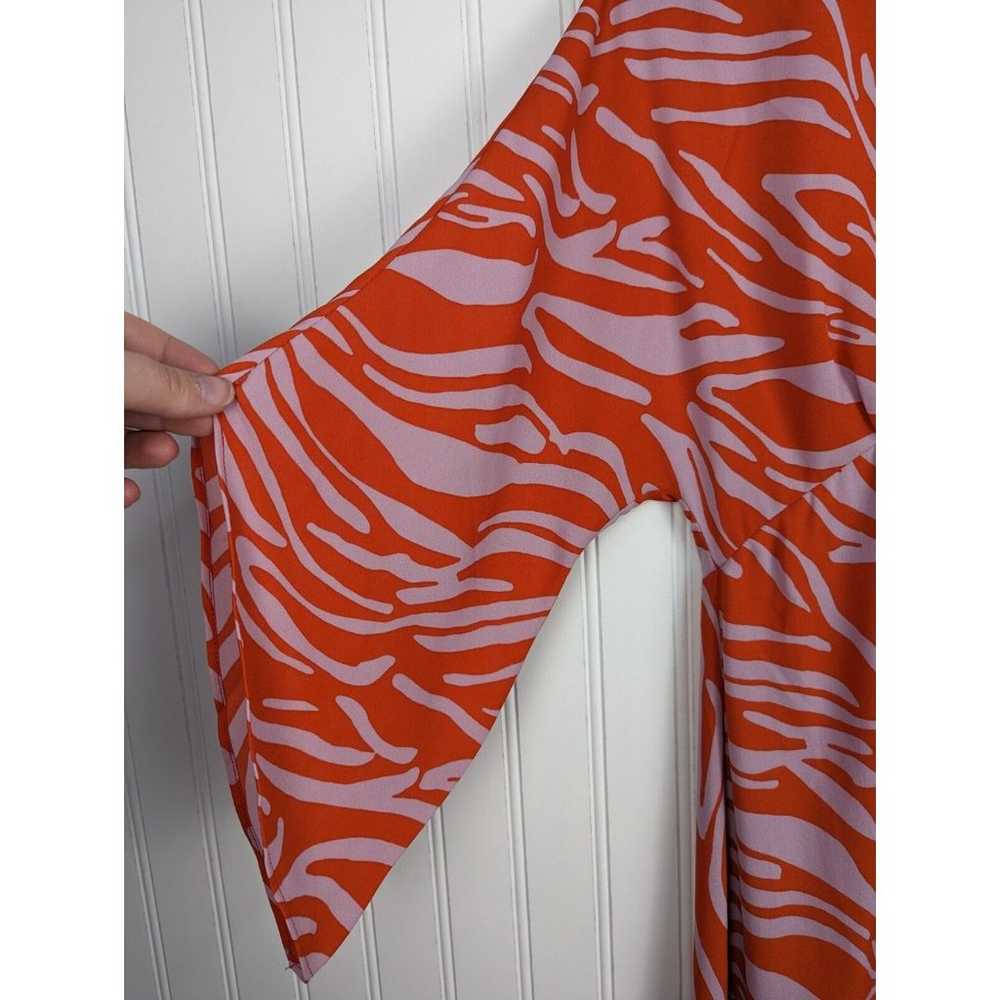 CAbi Women's SAUNTER Dress Orange & Lavender Zebr… - image 4