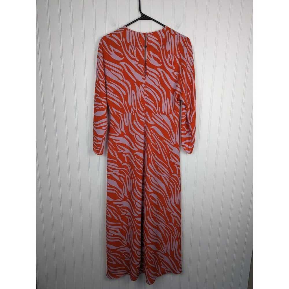 CAbi Women's SAUNTER Dress Orange & Lavender Zebr… - image 9