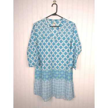 Hatley Women's Dress Lucy Size S Blue And White T… - image 1