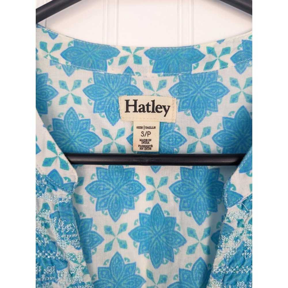 Hatley Women's Dress Lucy Size S Blue And White T… - image 4