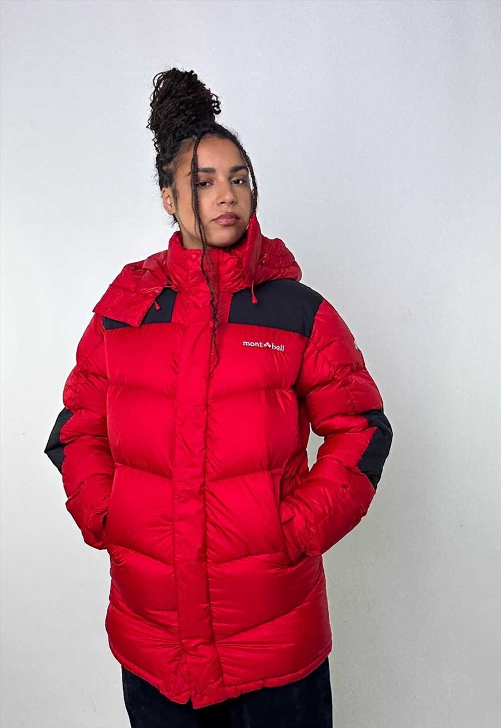 Red 90s Mont Bell EX 800 Puffer Jacket Coat - image 2