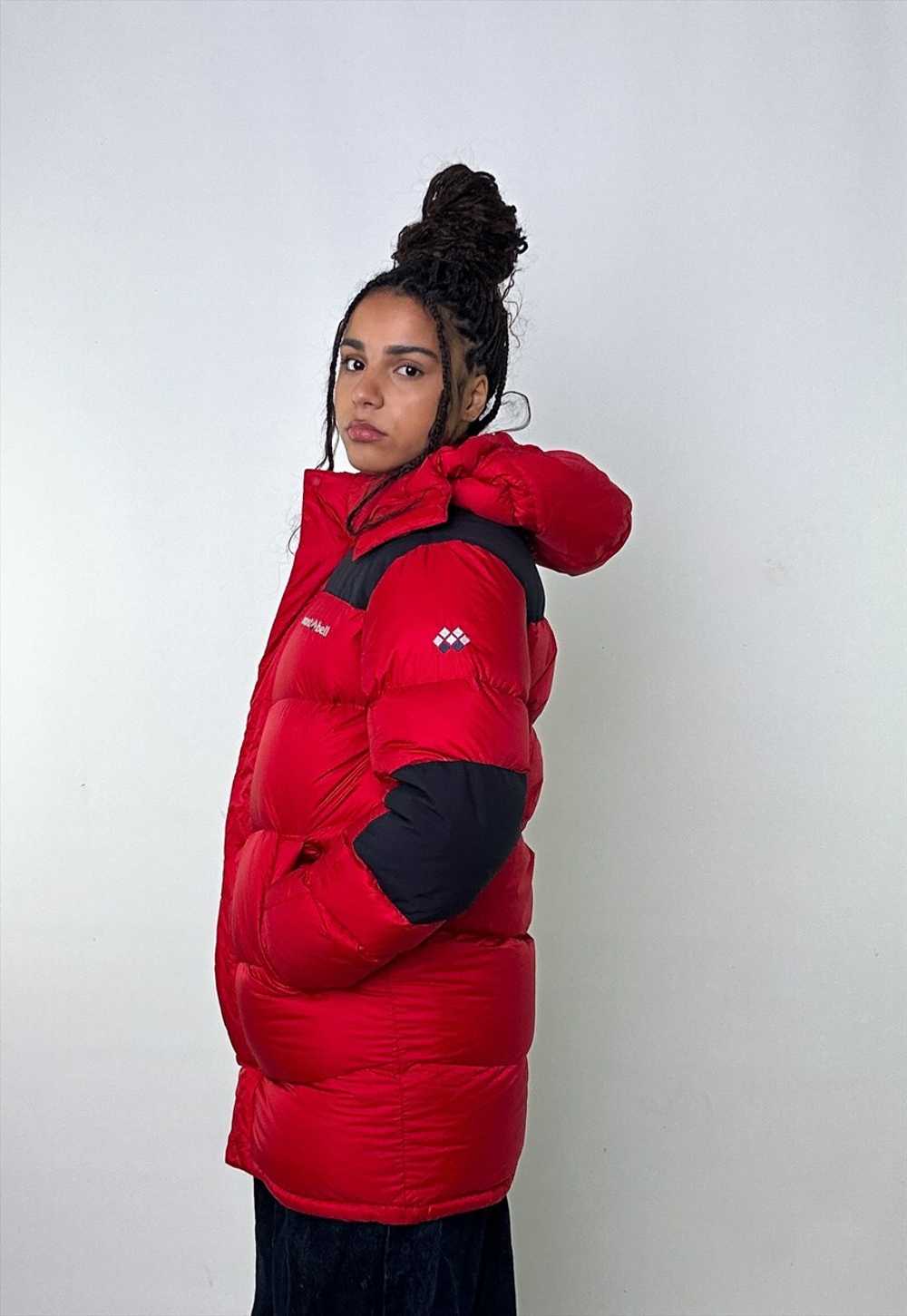 Red 90s Mont Bell EX 800 Puffer Jacket Coat - image 3