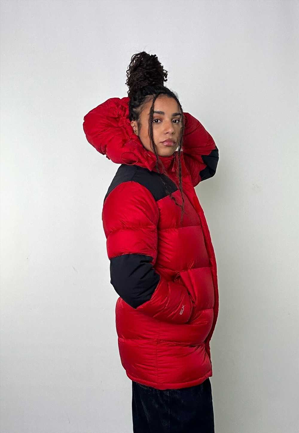 Red 90s Mont Bell EX 800 Puffer Jacket Coat - image 5