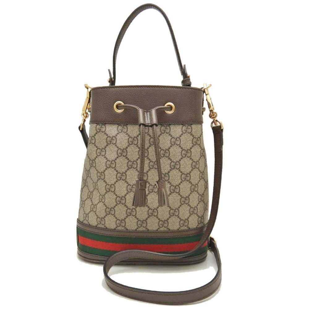 GUCCI GG Small Basket 550621 Handbag Supreme Canv… - image 1