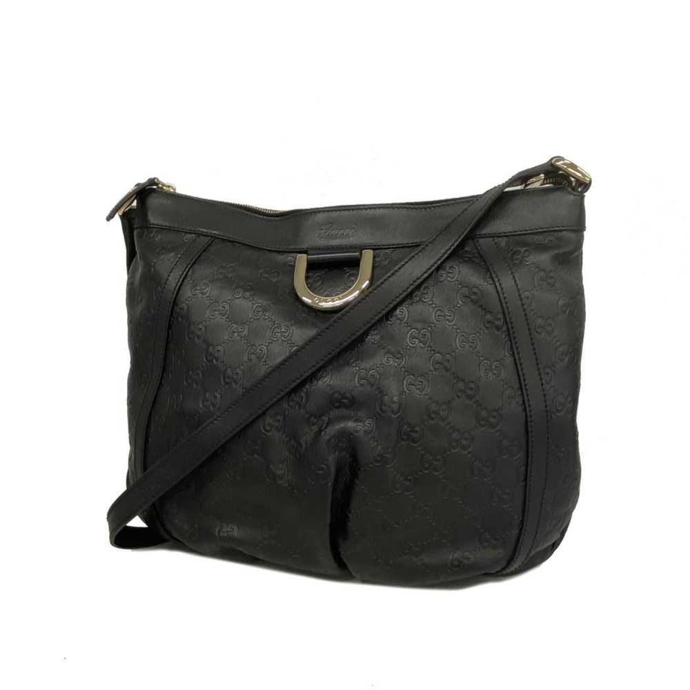 GUCCI Shoulder Bag ssima 204940 Leather Black Cha… - image 1