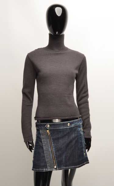 Sarah Pacini Sarah Pacini Dark Gray Turtleneck Swe