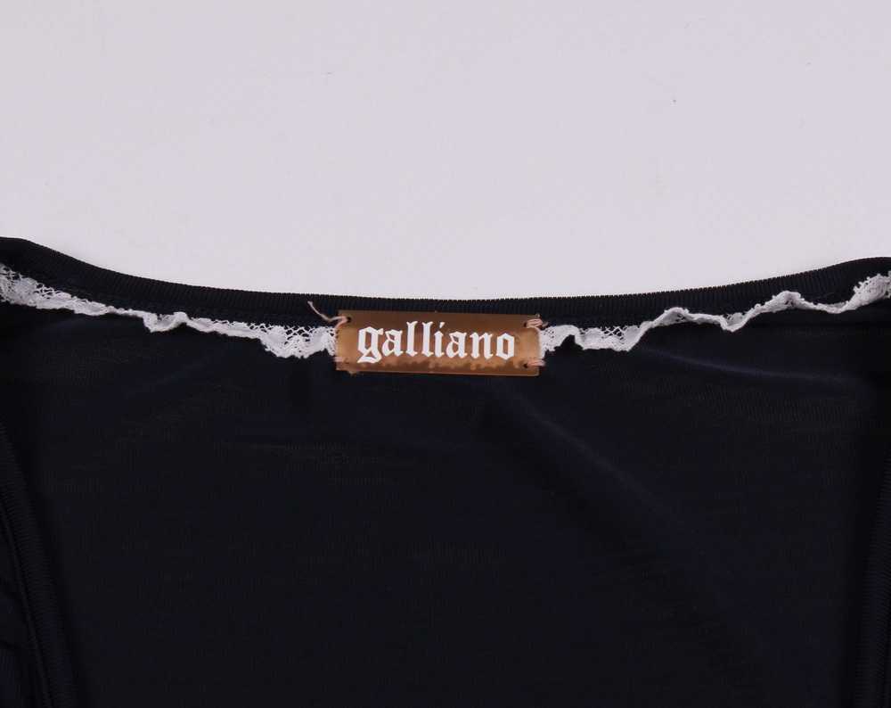 John Galliano Vintage John Galliano Navy V Neck B… - image 3