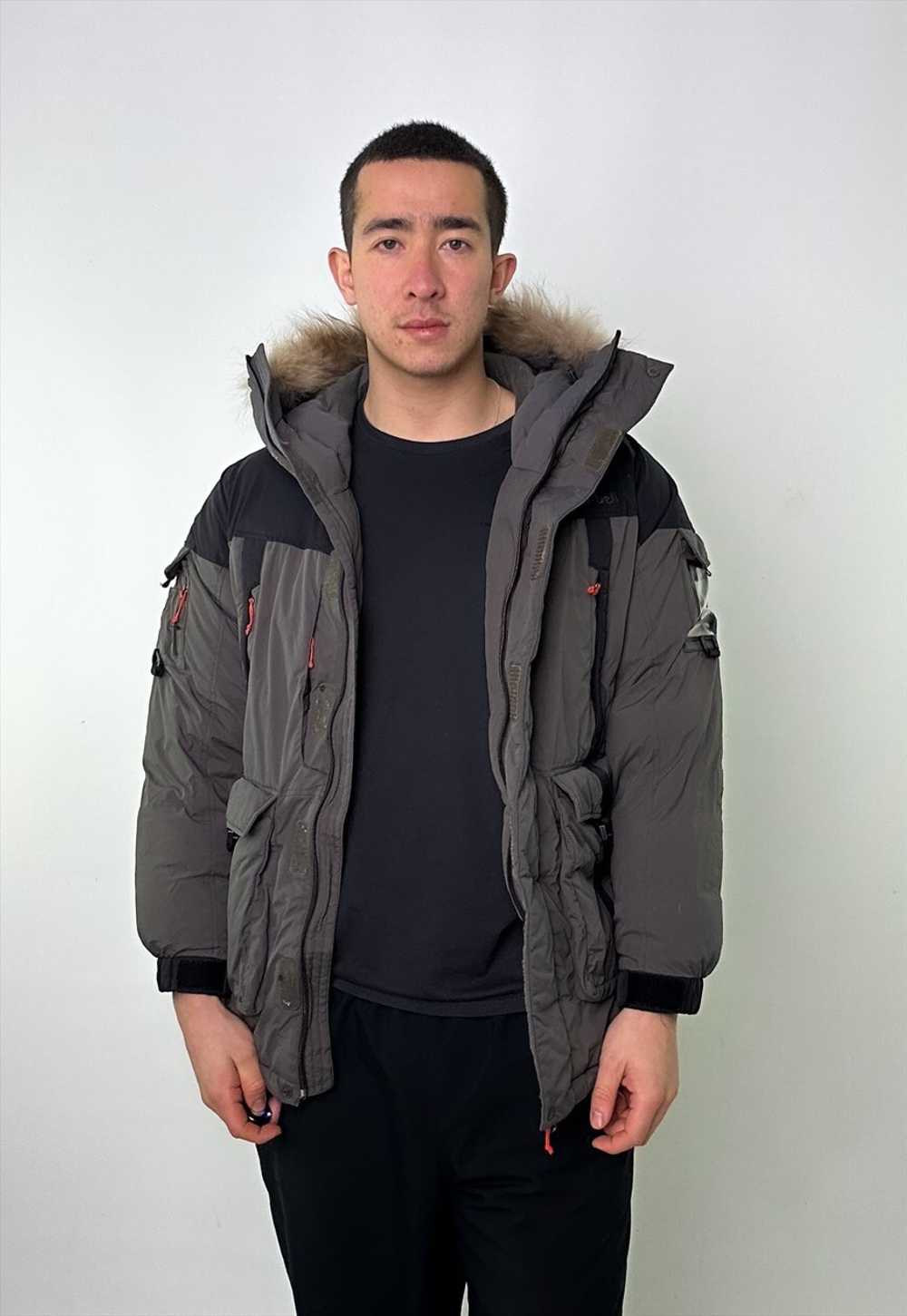 Light Grey 90s Mont Bell Puffer Jacket Coat - image 1