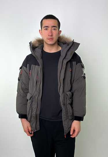 Light Grey 90s Mont Bell Puffer Jacket Coat