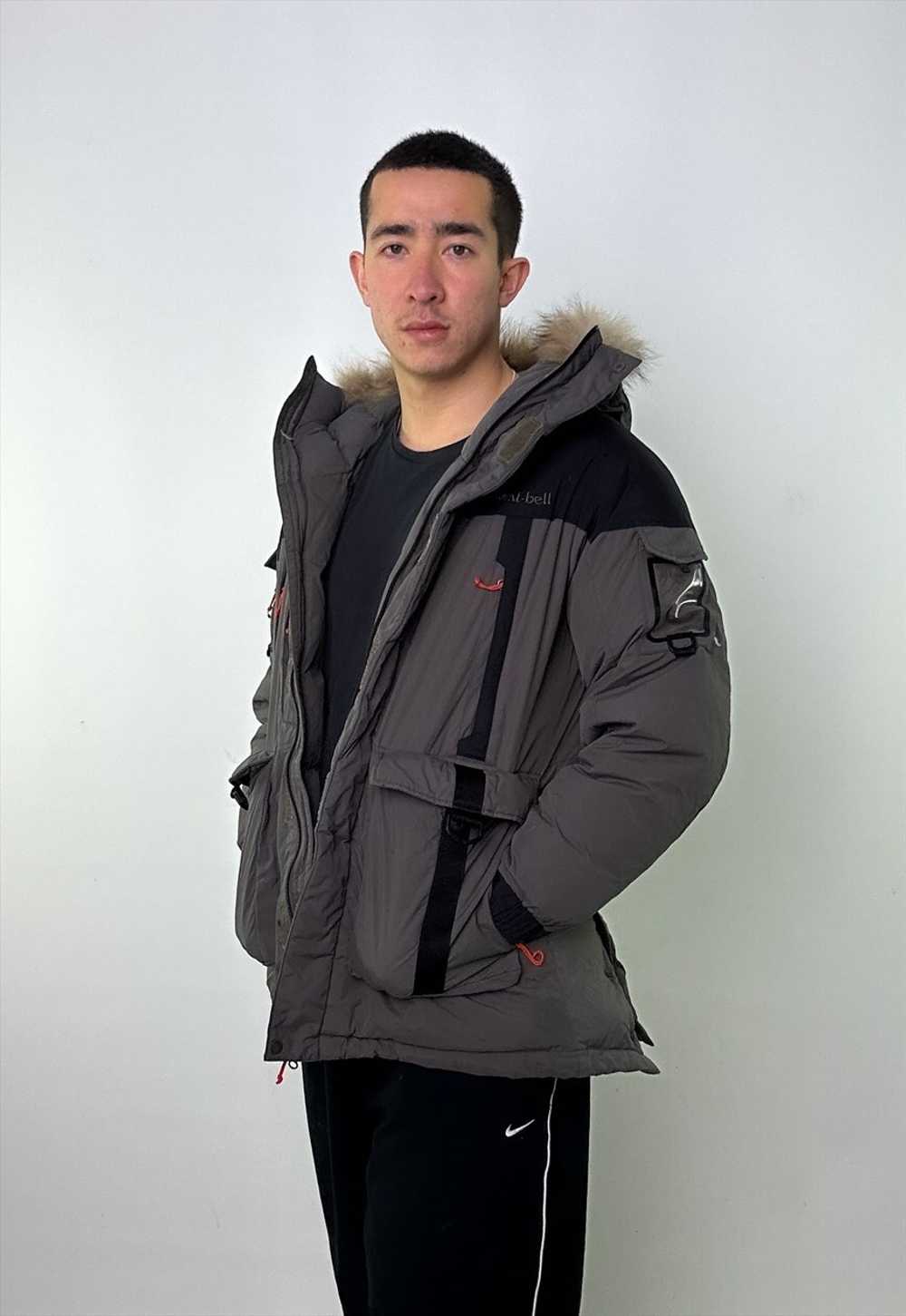 Light Grey 90s Mont Bell Puffer Jacket Coat - image 2