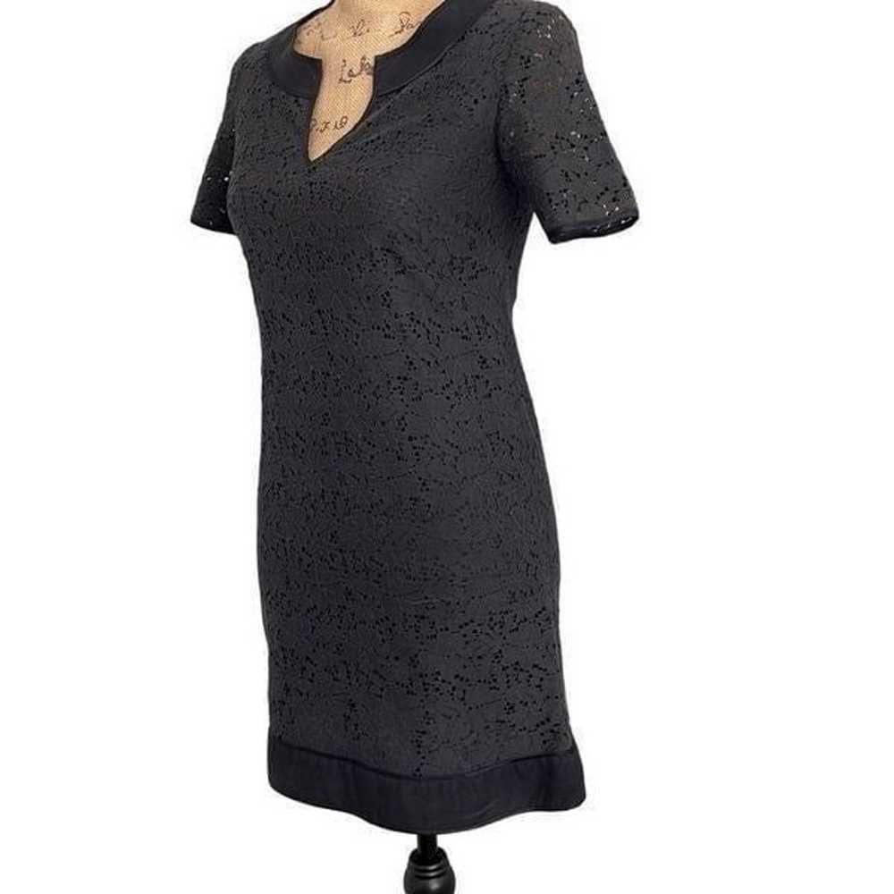 Massimo Dutti Black Lace Short Sleeve Mini Dress … - image 2