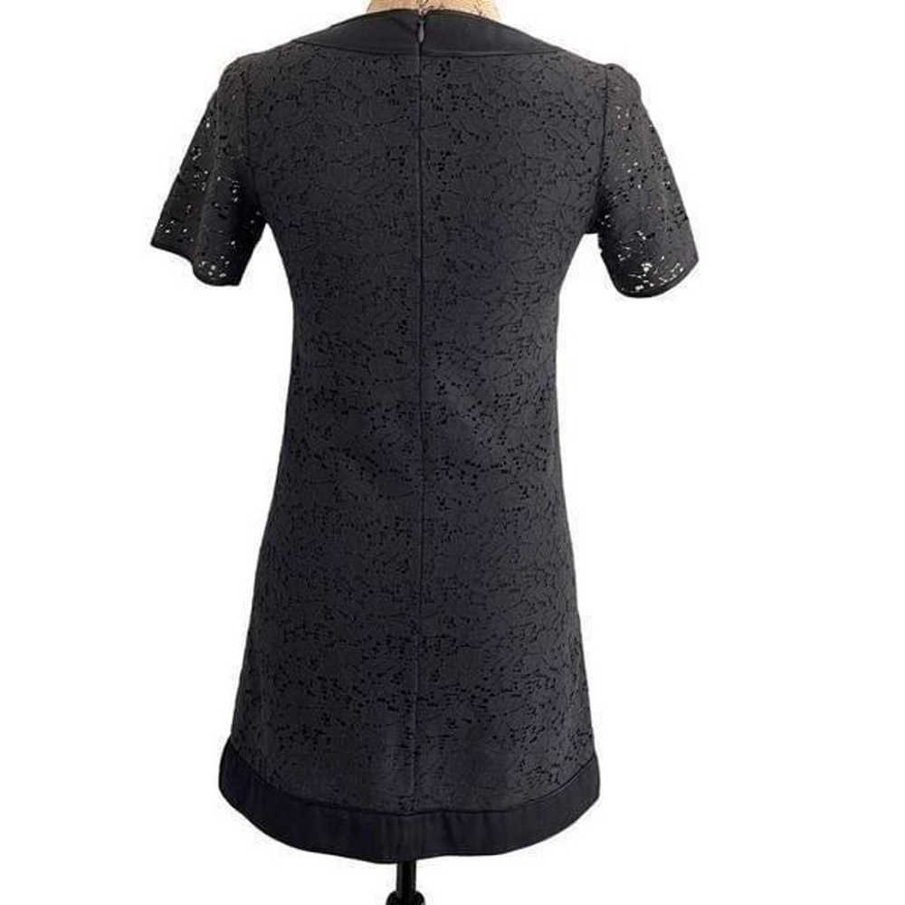 Massimo Dutti Black Lace Short Sleeve Mini Dress … - image 3