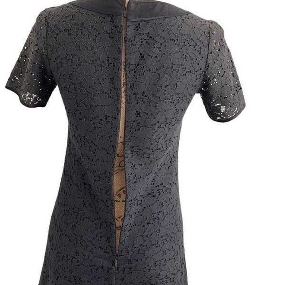 Massimo Dutti Black Lace Short Sleeve Mini Dress … - image 8