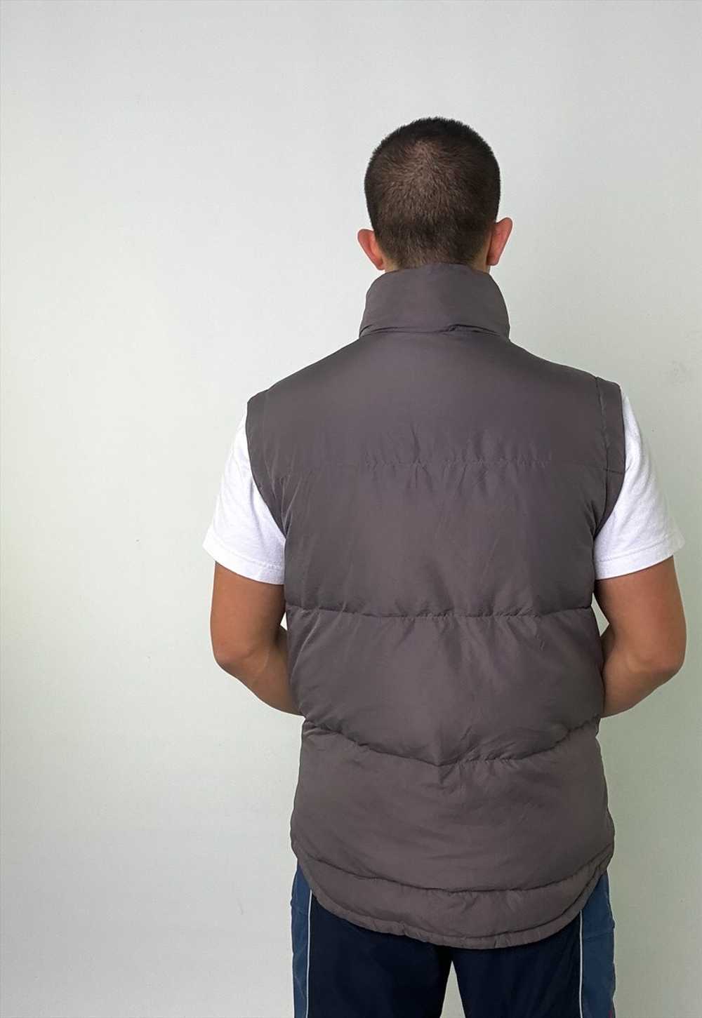 Dark Grey y2ks Kappa Puffer Jacket Coat Gilet - image 3
