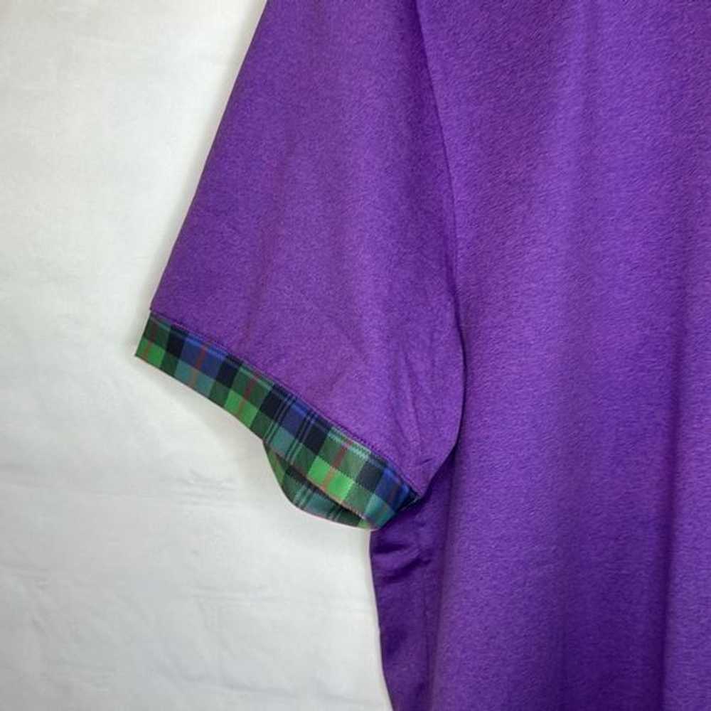 Other William Murray Mens Purple Plaid Polo Golf … - image 3