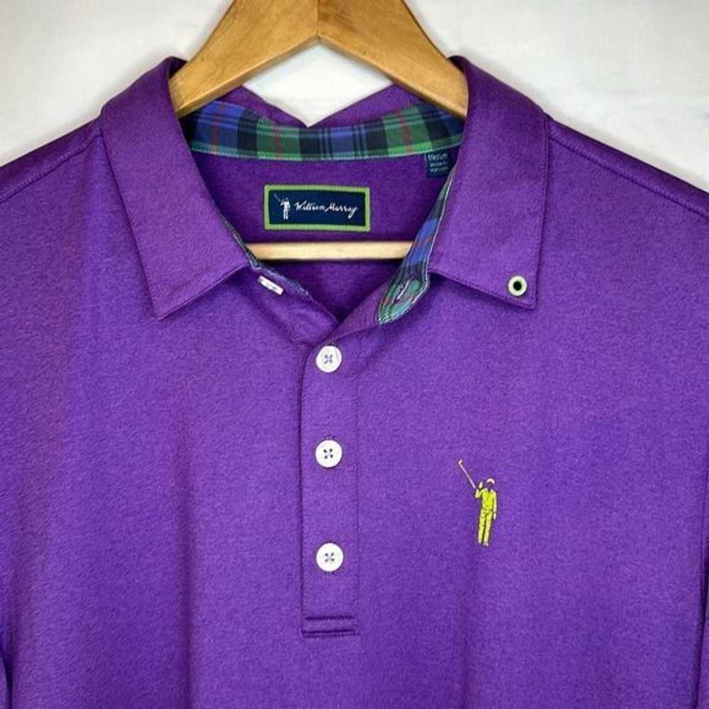 Other William Murray Mens Purple Plaid Polo Golf … - image 4