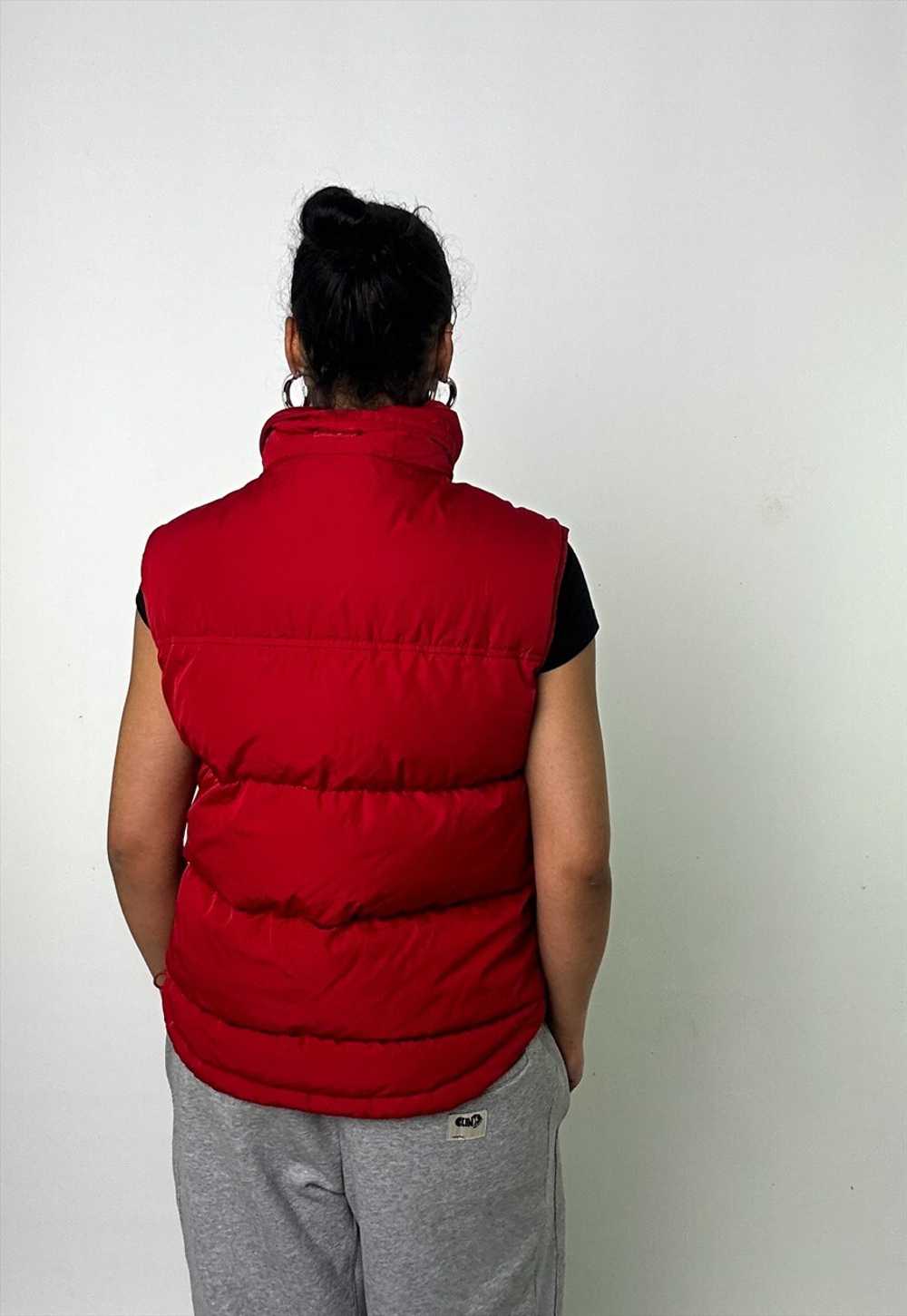 Red y2ks NIKE Puffer Jacket Coat Gilet - image 3