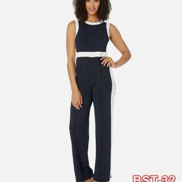 Tommy Hilfiger navy and cream jumpsuit