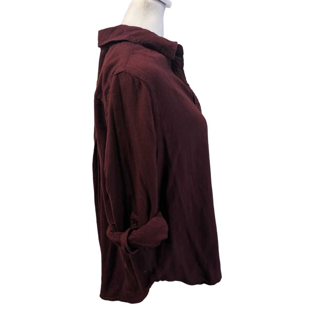 Other Velvet Heart Cashmere Rayon Burgundy Button… - image 2