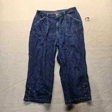 Vintage Kim Rogers Denim Blue Jeans Pants Capris … - image 1