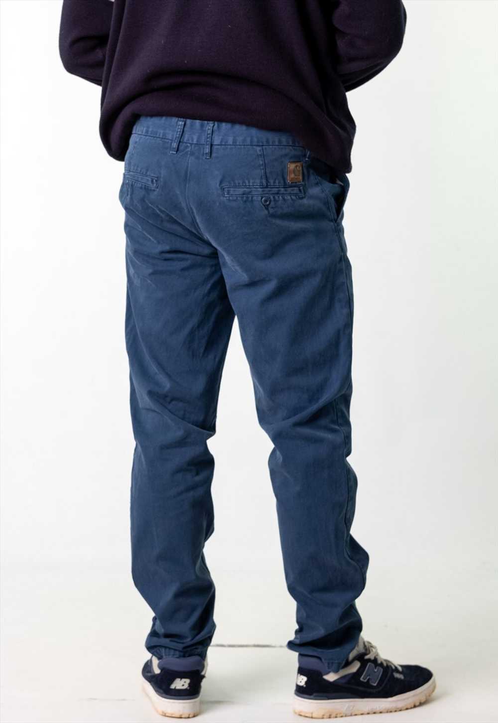 Blue Denim 90s Carhartt Johnson  Cargo Skater Tro… - image 1