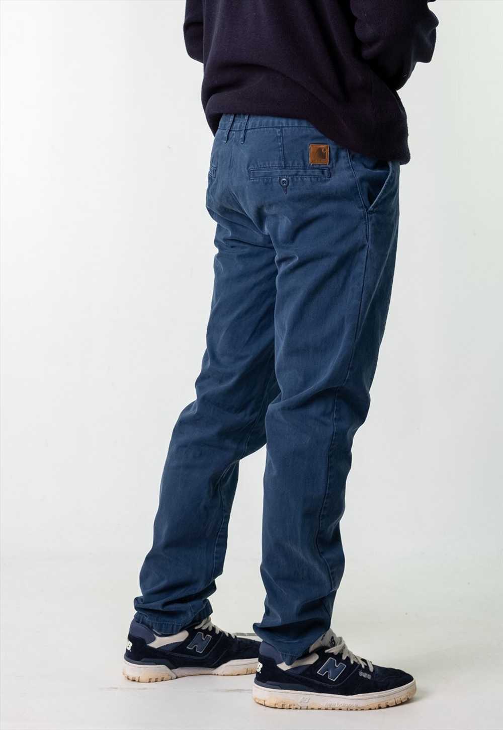 Blue Denim 90s Carhartt Johnson  Cargo Skater Tro… - image 3