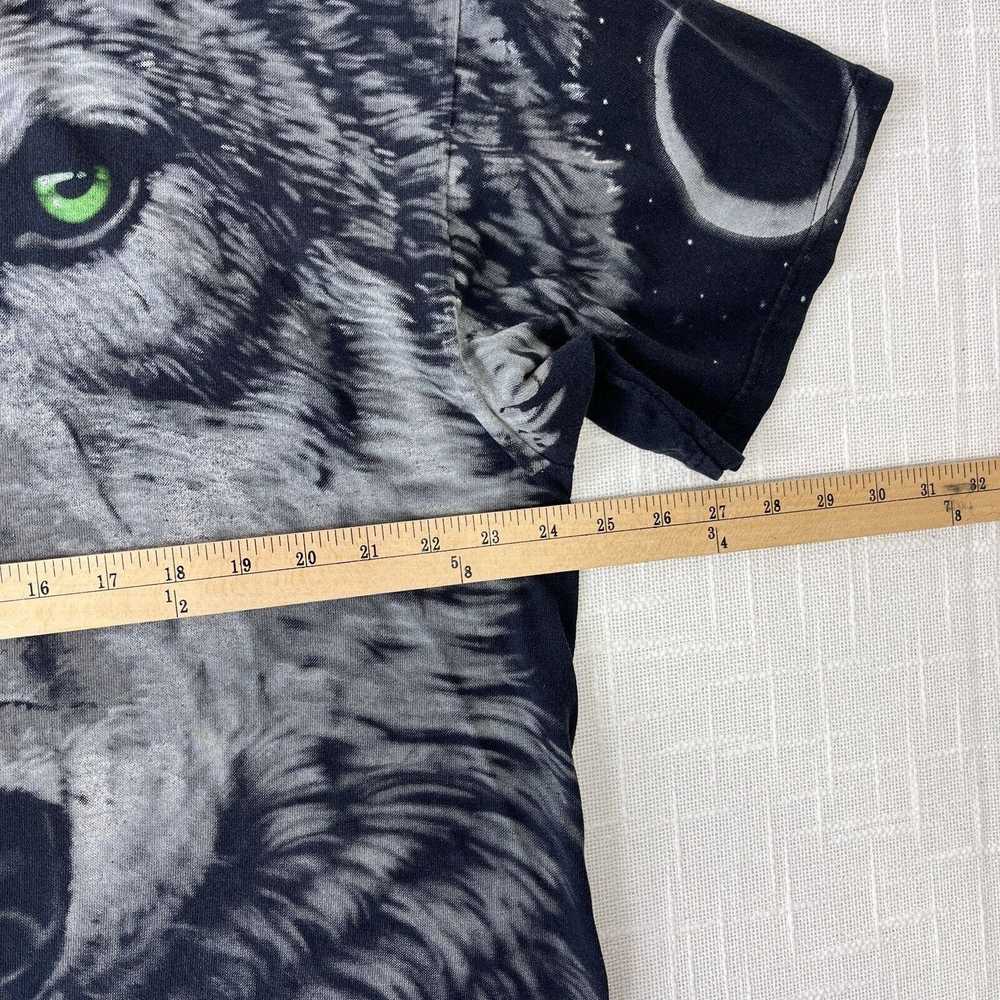 Liquid Blue × Vintage 90s Wolf All Over Print T S… - image 3