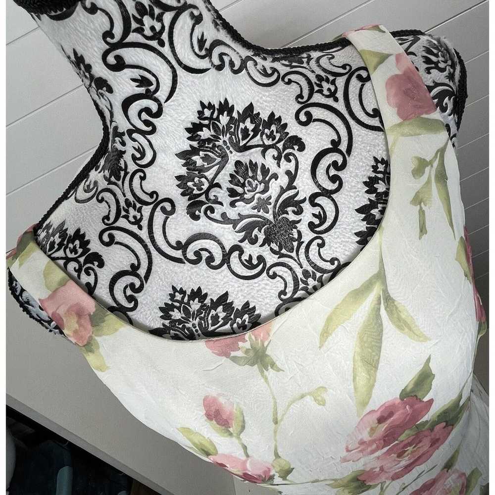 Jessica Howard Vintage White Pink Floral Print Ma… - image 2