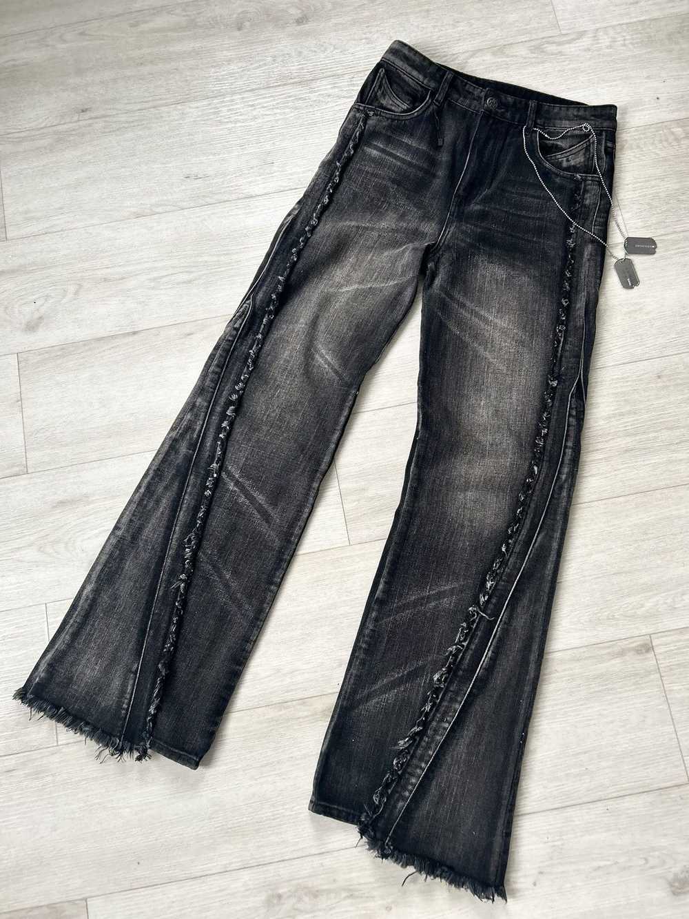 Japanese Brand × Vintage Teardrop Cut Denim Gun S… - image 1