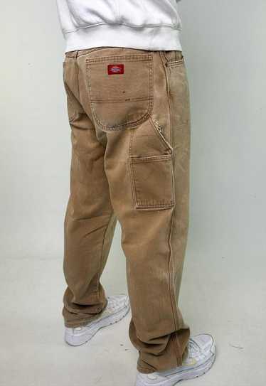 Beige Tan 90s Dickies Cargo Skater Trousers Pants… - image 1