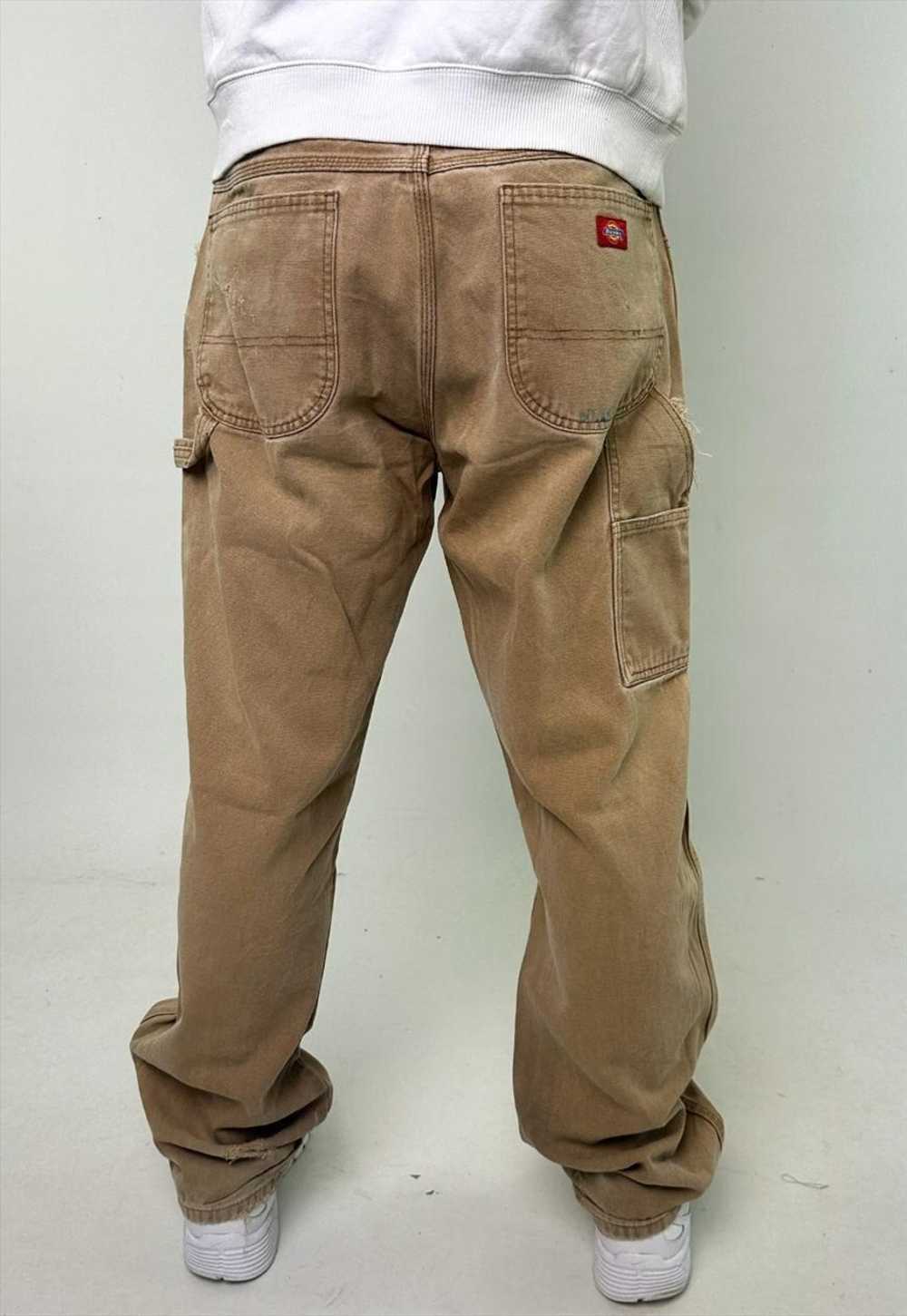 Beige Tan 90s Dickies Cargo Skater Trousers Pants… - image 2