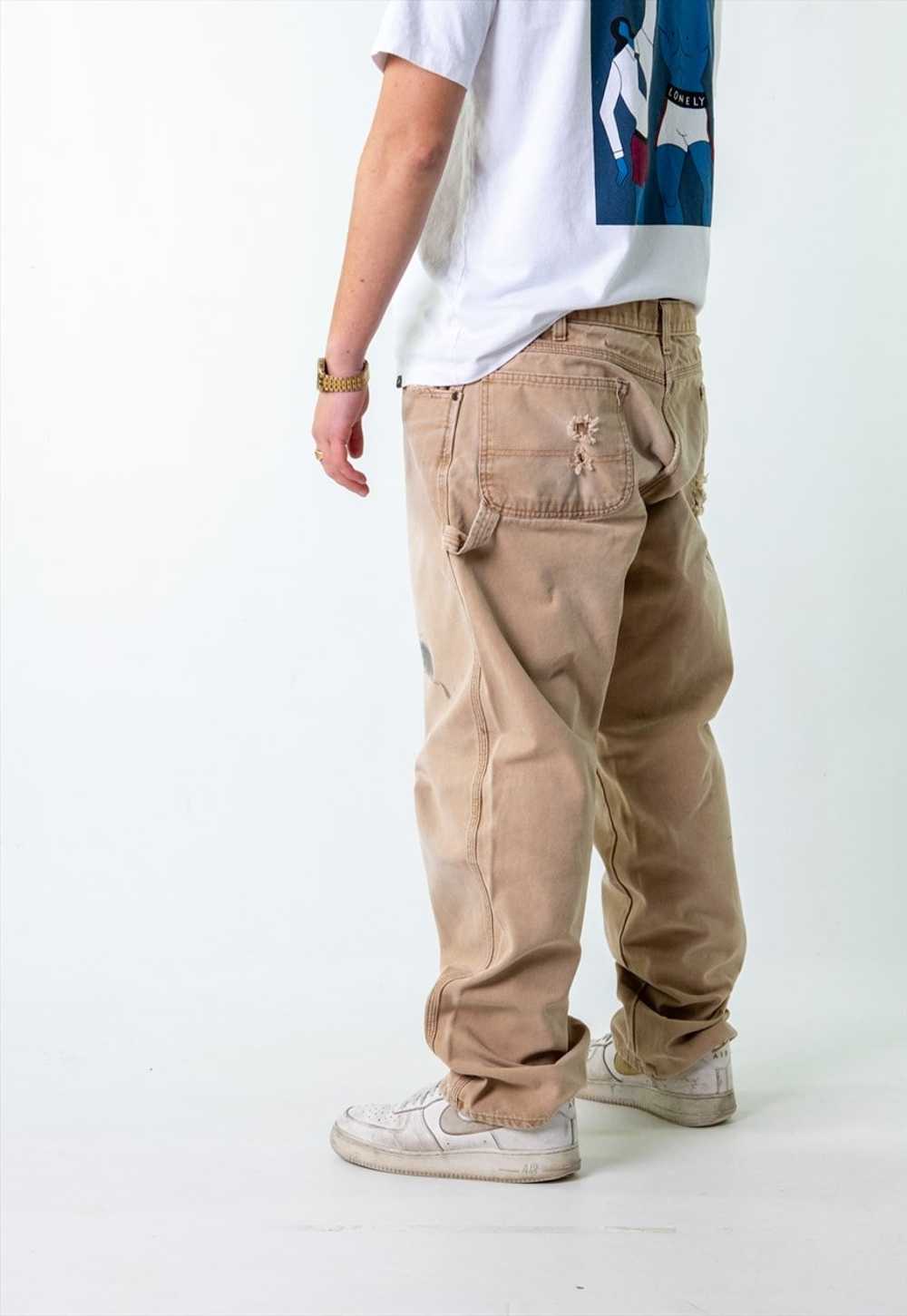 Beige Tan 90s Dickies  Cargo Skater Trousers Pant… - image 2