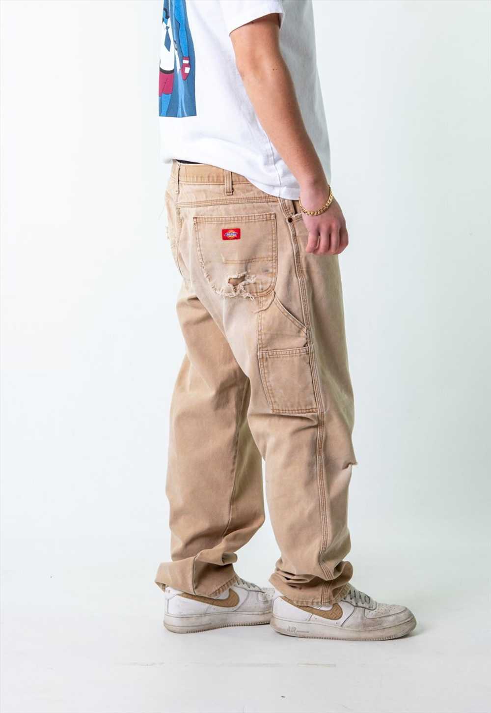 Beige Tan 90s Dickies  Cargo Skater Trousers Pant… - image 4