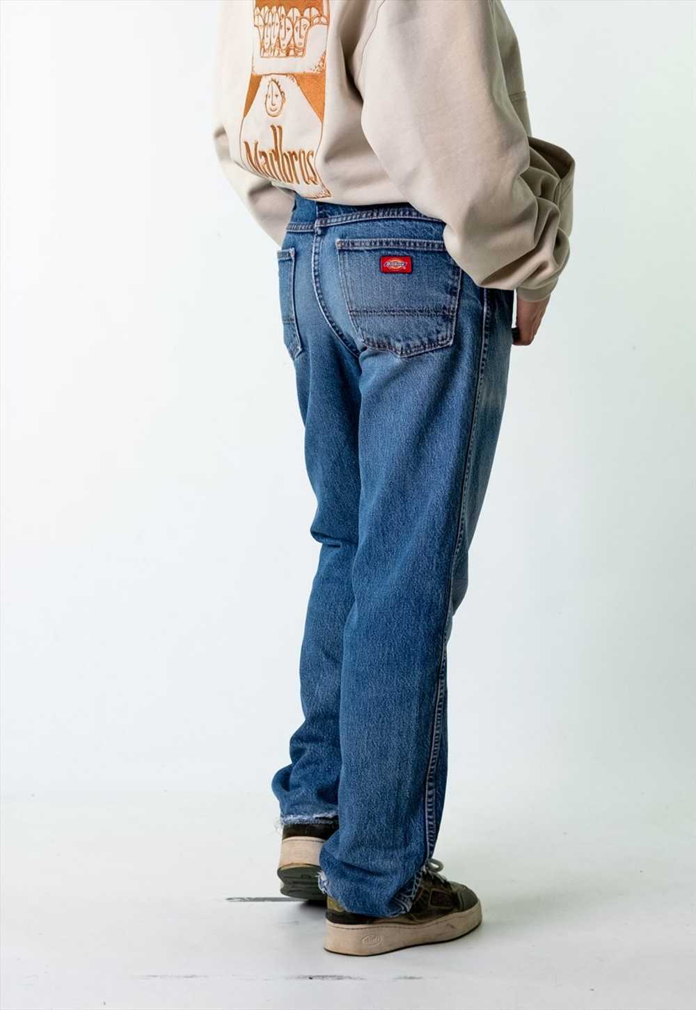 Blue Denim 90s Dickies  Cargo Skater Trousers Pan… - image 3