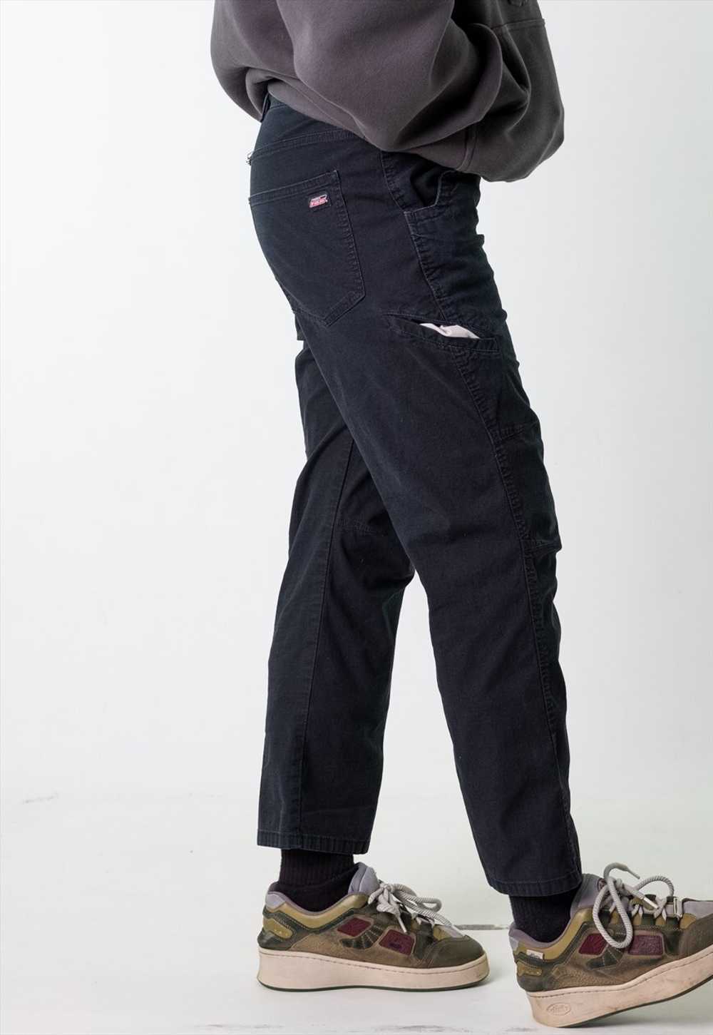 Black 90s Dickies  Cargo Skater Trousers Pants Je… - image 4