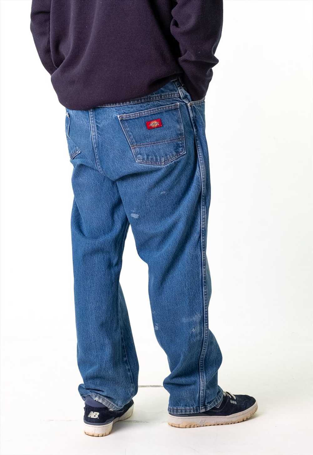 Blue Denim 90s Dickies  Cargo Skater Trousers Pan… - image 2