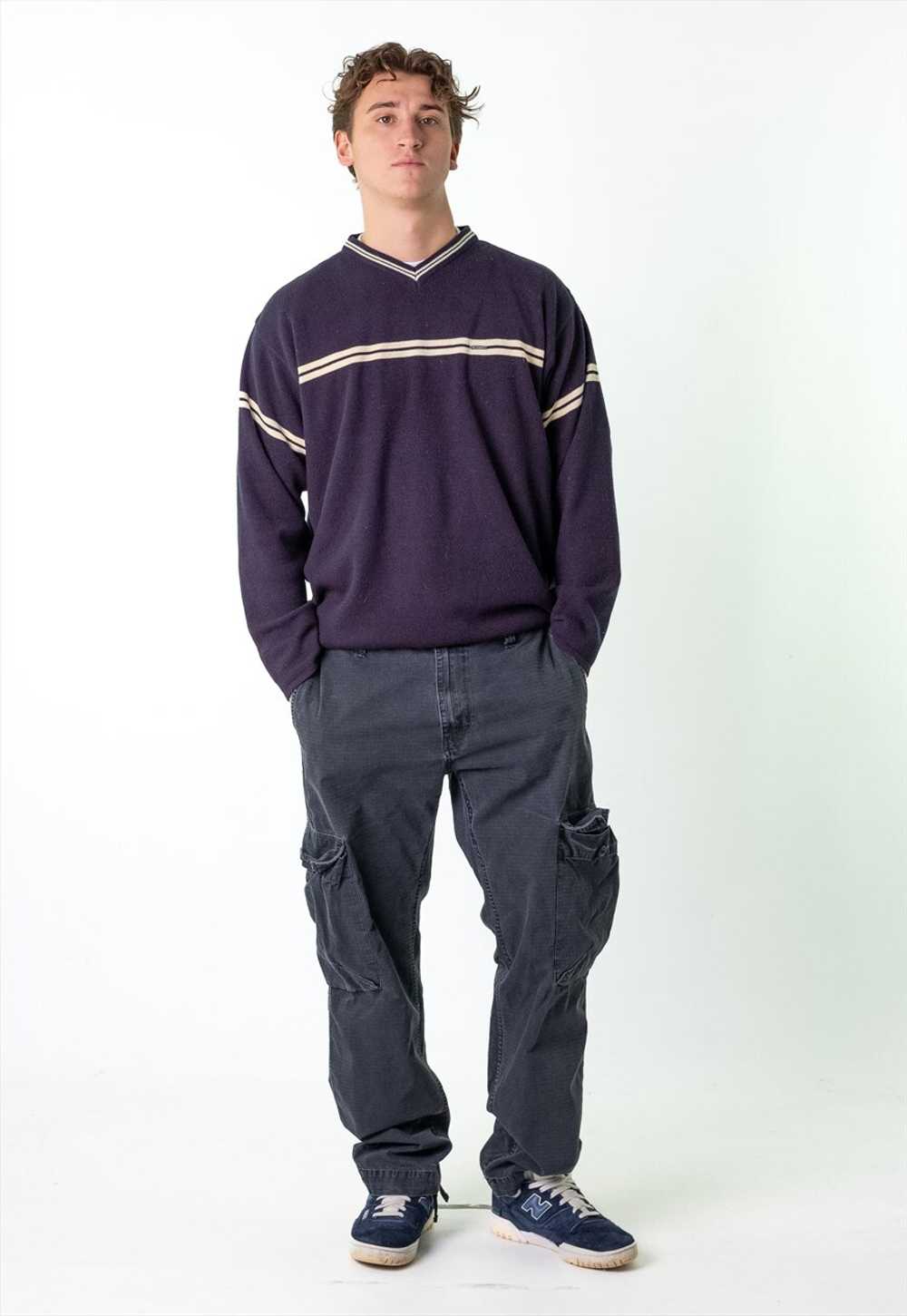 Black 90s Carhartt  Cargo Skater Trousers Pants J… - image 4