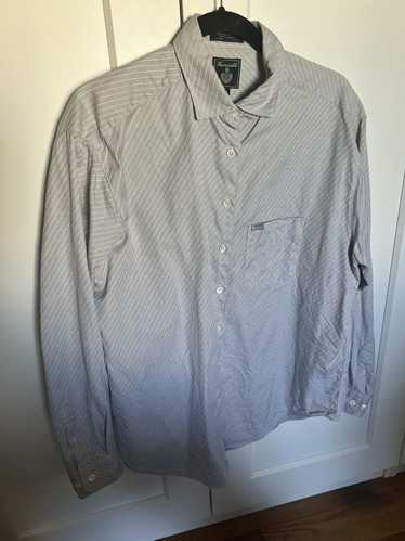 Faconnable Faconnable Grey Stripped Button Down Sh