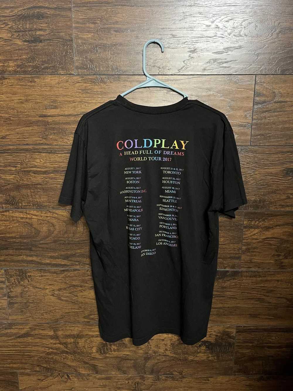 Next Level Apparel Coldplay Tour T-shirt - 2017 A… - image 2