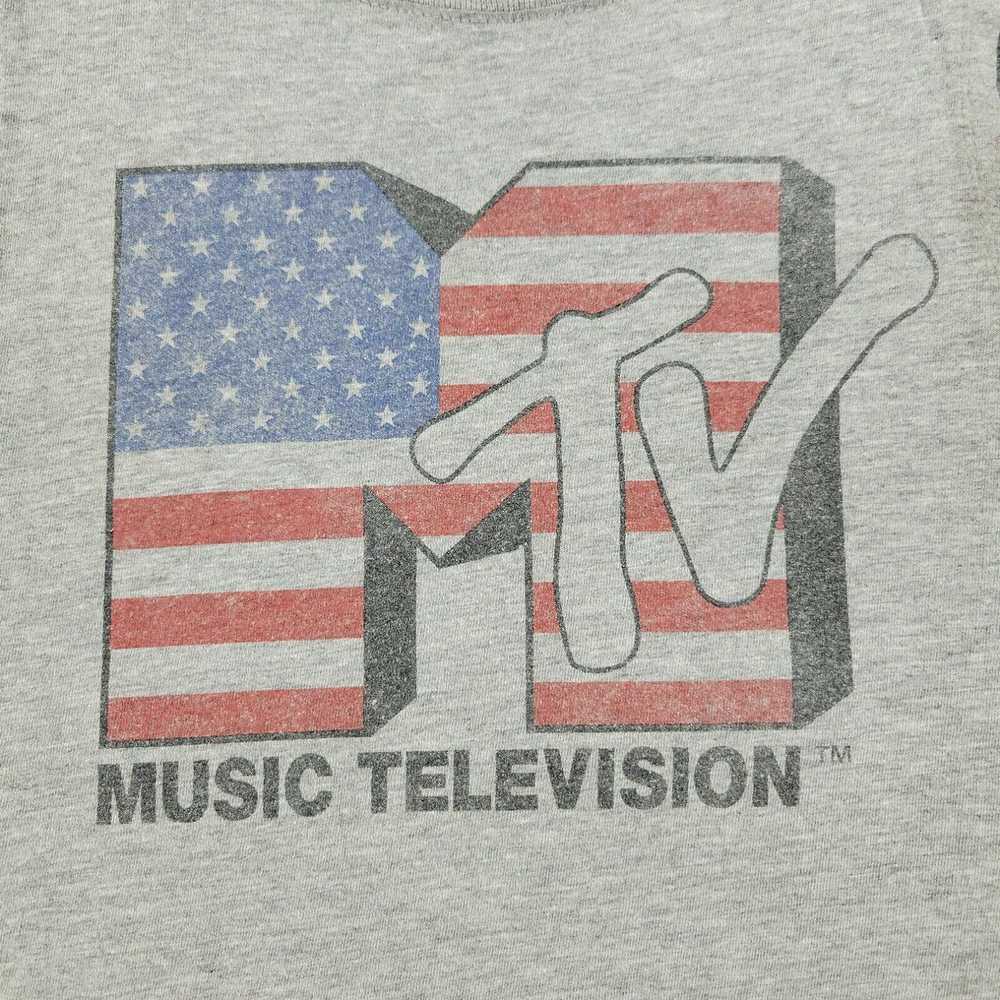 Vintage MTV Tank Top Shirt Women's XS Gray Music … - image 2
