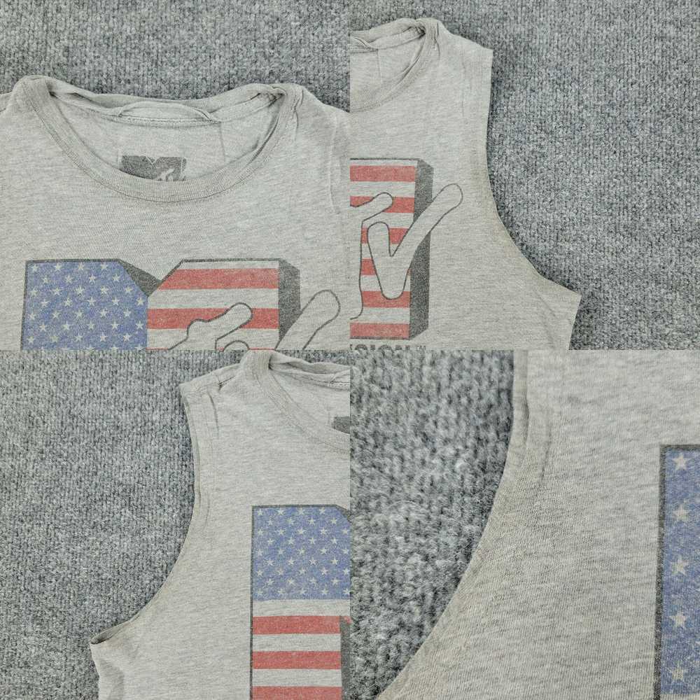 Vintage MTV Tank Top Shirt Women's XS Gray Music … - image 4