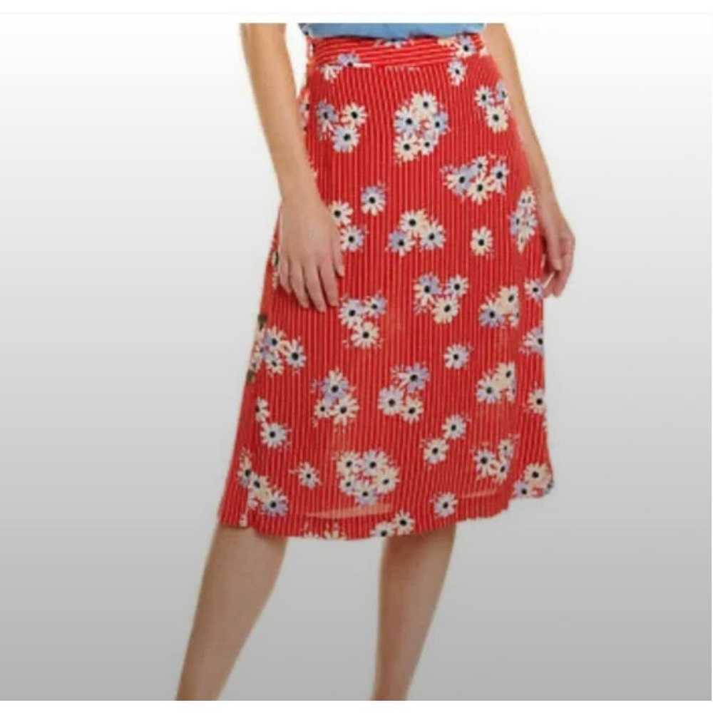 Madewell Madewell Size 2 Side Button Red Daisy Pa… - image 1